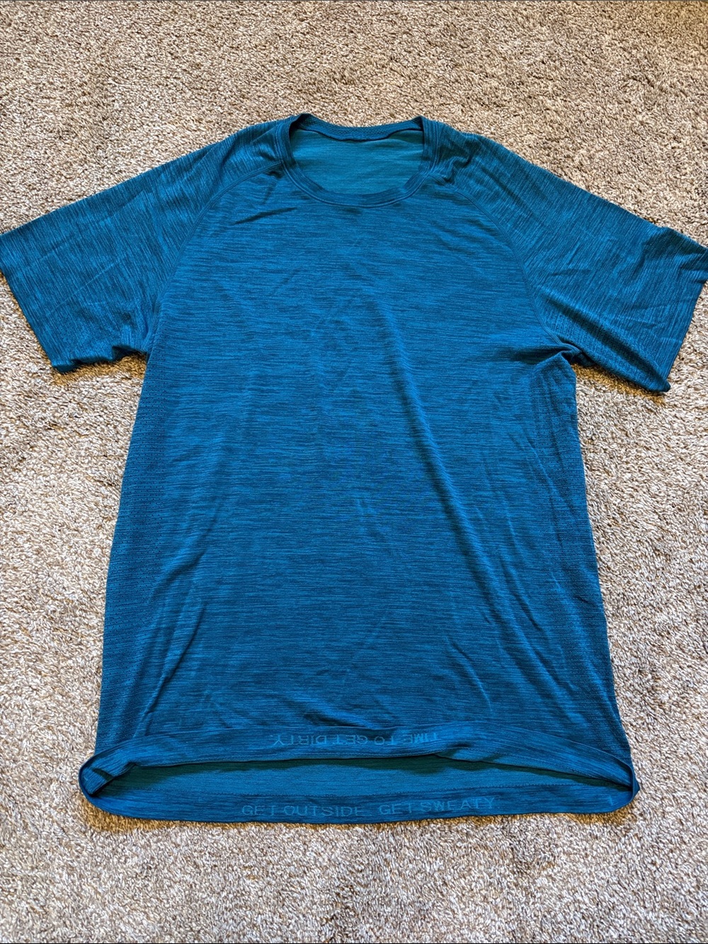 lululemon athletica Teal-Blue Short Sleeve Performance Tee